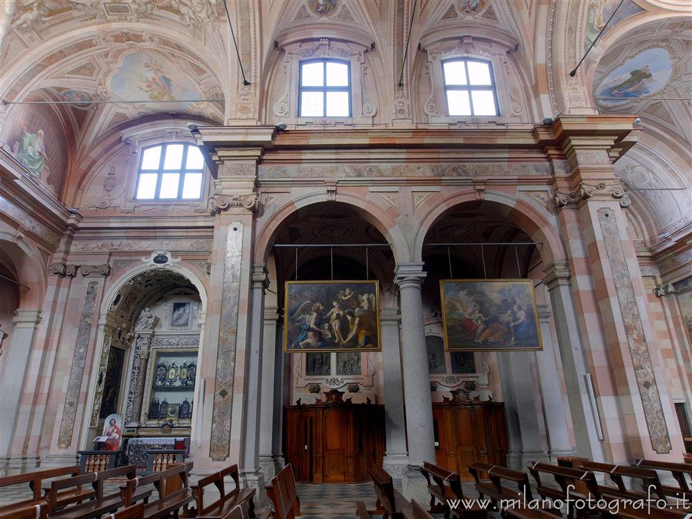 Busto Arsizio (Varese, Italy) - Internal internal wall of the of the Basilica of St. John Baptist